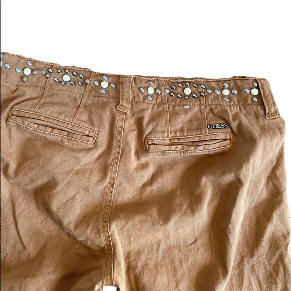 GUESS Los Angeles Embellished Khaki Pants Size 26 - Picture 5 of 7